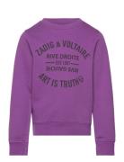 Zadig & Voltaire Kids Sweatshirt Lila