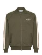 Les Deux Sterling Track Jacket Khaki Green