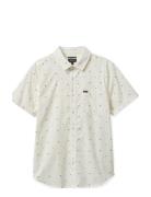 Brixton Charter Print S/S Wvn Vit