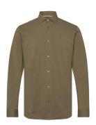 Clean Cut Copenhagen Clean Formal Stretch Shirt L/S Khaki Green