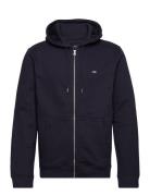 Lexington Clothing Sebastian Organic Cotton Hoodie Marinblå