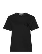 Calvin Klein Jeans Chenille Ck Relaxed Tee Svart