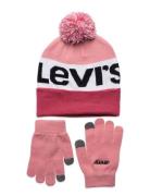 Levi's Levi's® Beanie And Gloves Set Rosa