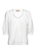 MOS MOSH Mmtaissa Linen Blouse Vit