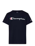 Champion Crewneck T-Shirt Marinblå