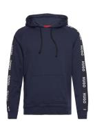 HUGO Sporty Logo Hoodie Marinblå