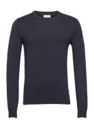 Lindbergh Ecovero L/S O-Neck Knit Marinblå