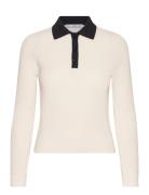 Mango Knitted Polo Neck Sweater Beige