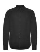 J. Lindeberg Slim Ls Comfort Tencel Shirt Svart