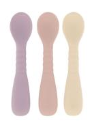 3 Pack Spoon Home Meal Time Cutlery Multi/patterned Mikk-line