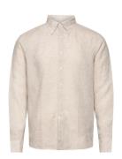 Oscar Jacobson Reg Fit Bd Signature Linen Beige