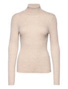 Selected Femme Slflydia Costa Ls Knit Rollneck B Noos Kräm