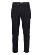 Les Deux Como Twill Pinstripe Suit Pants Marinblå