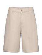 Les Deux Johnny Casual Slub Twill Shorts Beige