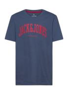 Jack & J S Jjejosh Tee Ss Crew Neck Noos Jnr Marinblå