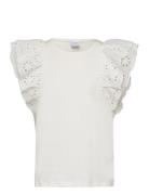 Lindex Top With Broderie Anglais Slee Vit