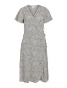 Vila Vilovie S/S Wrap Midi Dress/Su - Noos Beige