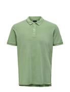 ONLY & SONS Onstravis Slim Washed Ss Polo Grön