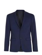 Calvin Klein Stretch Wool Slim Suit Blazer Marinblå