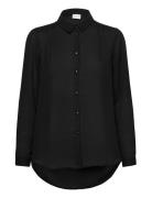 Vila Vilucy Button L/S Shirt - Noos Svart