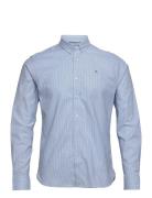 Clean Cut Copenhagen Oxford Stretch Stripe L/S Blå