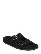 Garment Project Blake Sandal - Black Suede Svart