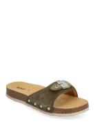 Scholl Sl Pescura Margot Suede Khaki Green