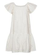 Mango Embroidered Openwork Dress Vit