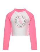 Juicy Couture Raglan Colour Block Ls Tee Rosa