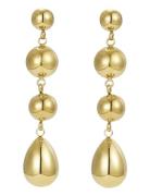 Bud To Rose Long Drop Earring Guld