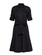 Lauren Ralph Lauren Silky Strtch Cotton-Dress Blå
