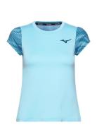 Mizuno Charge Printed Tee Blå