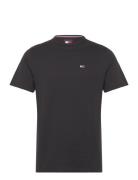 Tommy Jeans Tjm Slim Rib Detail Tee Svart