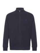 Polo Ralph Lauren Textured Cotton Full-Zip Sweater Marinblå