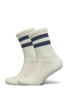 Alpacasocks&Co Merino Casual Stripes 2-Pack Vit