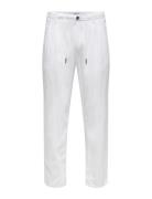 ONLY & SONS Onsleo Crop Linen Mix 0048 Pant Vit