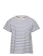 Creamie T-Shirt Ss Stripe Blå