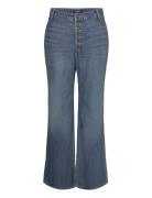 Lauren Women High-Rise Flare Jean Blå