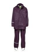 CeLaVi Basic Rainwear Suit -Solid Lila