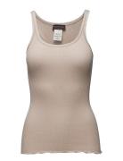 Rosemunde Rwbelle Silk U-Neck Strap Elastic T Beige