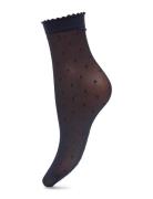 Falke Women Dot 15 Denier Transparent Matt Brun