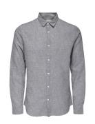 ONLY & SONS Onscaiden Ls Solid Linen Shirt Noos Blå