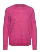 Selected Femme Slflulu Ls Knit O-Neck Noos Rosa