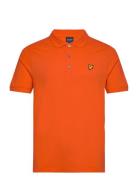 Lyle & Scott Plain Polo Shirt Orange