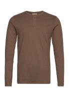 Solid Sdvinton Tee Ls Brun