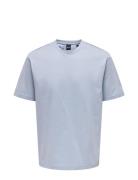 ONLY & SONS Onsfred Life Rlx Ss Tee Noos Blå