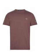 Fred Perry C Tape Ringer T-Shirt Brun