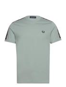 Fred Perry C Tape Ringer T-Shirt Grå