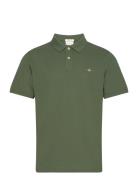 GANT Reg Shield Ss Pique Polo Grön