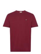 GANT Reg Shield Ss T-Shirt Burgundy